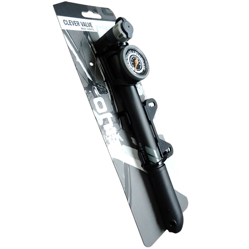 Inflador mini aluminio c/manómetro 